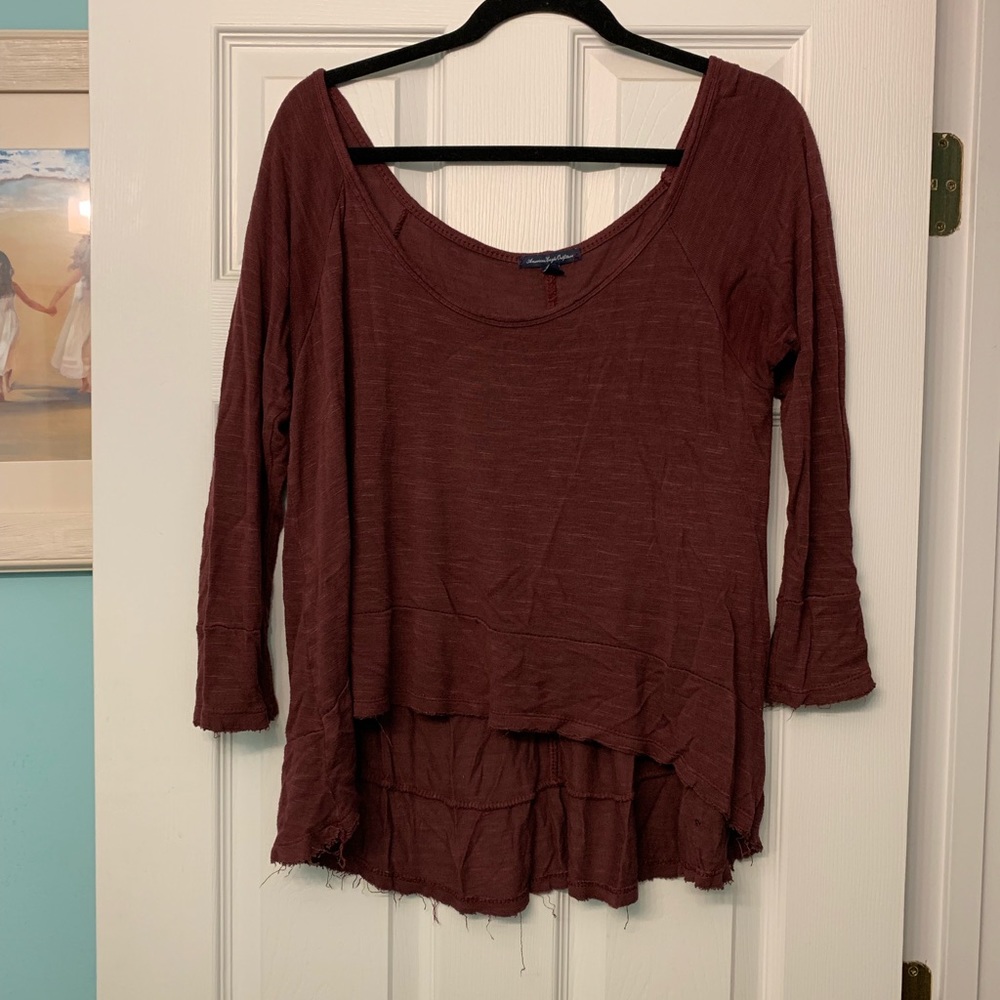 Rugged off the shoulder shirt